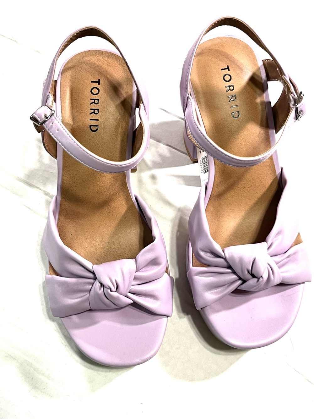 torrid Lavender Knot Front Ankle-Strap Heels